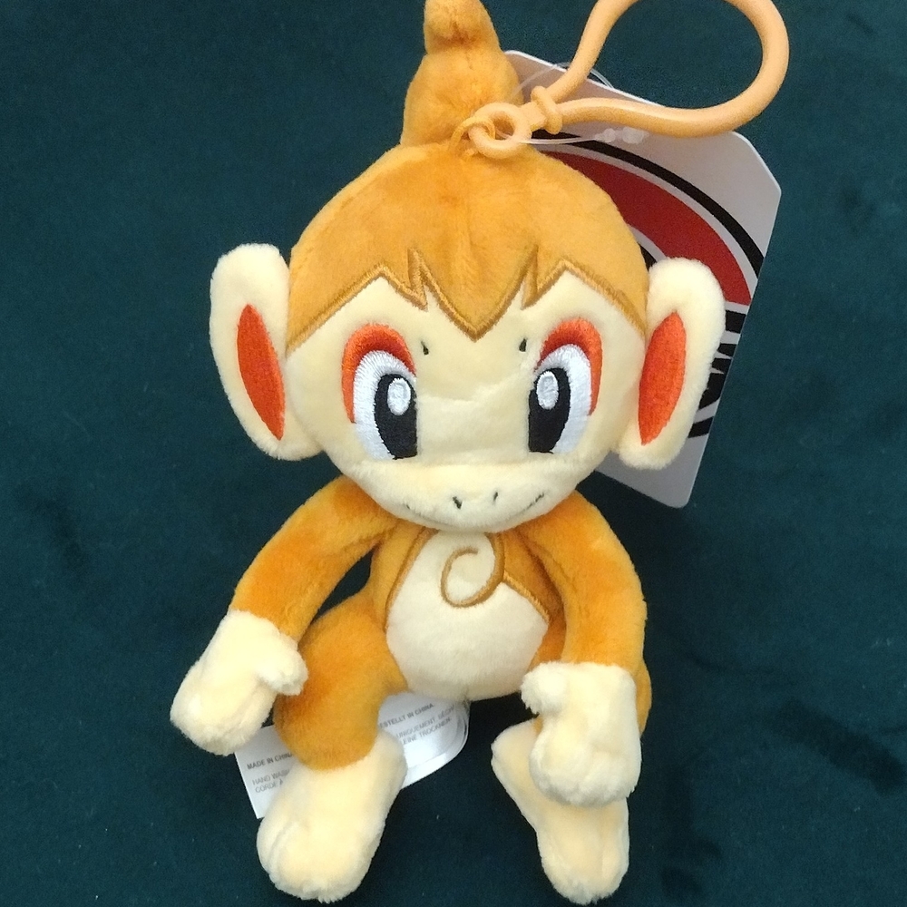 2/$30 Pokemon Chimchar Plush Key Chain Orange and Cream